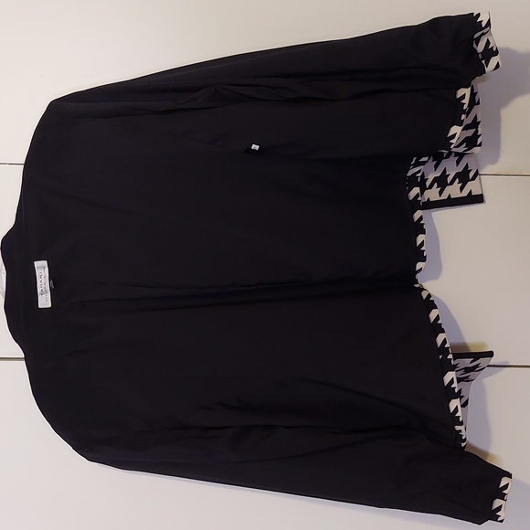 Tahari by Arthur S. Levine Houndstooth Print Blazer Size 24W - Picture 8 of 9